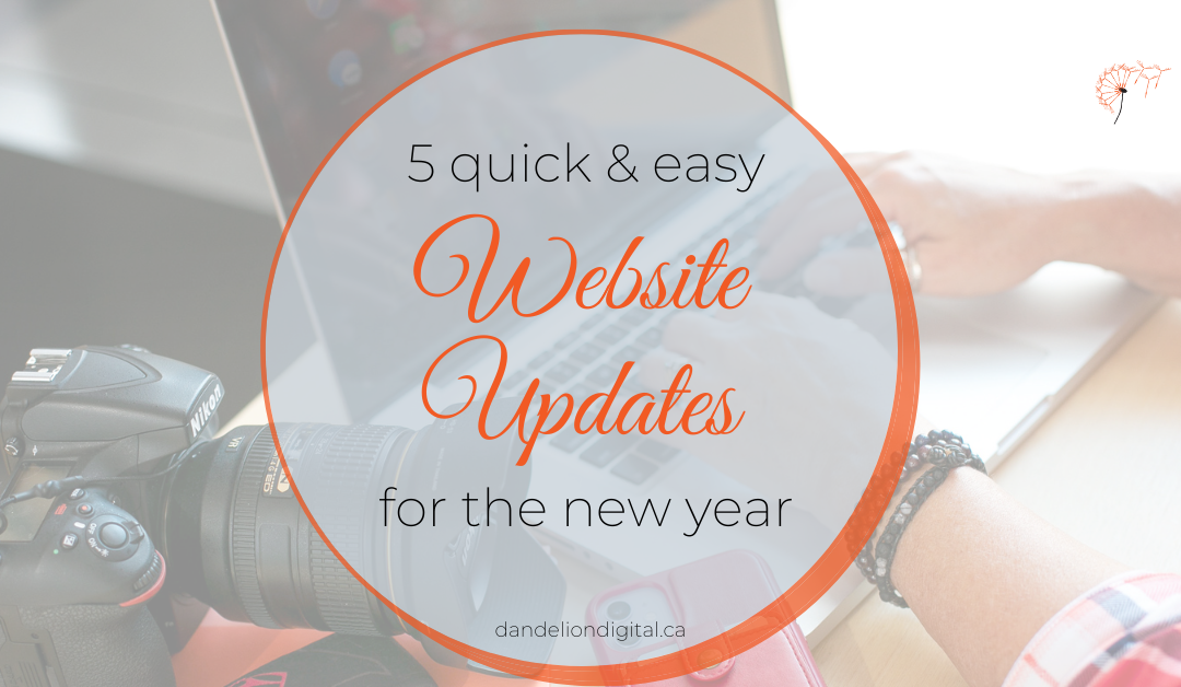 5 Quick & Easy Website Updates for the New Year