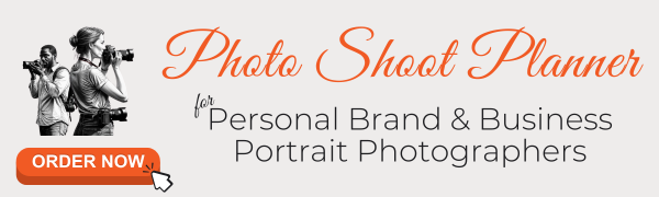 graphic banner for the Photoshoot planner for personal brand & business photographers